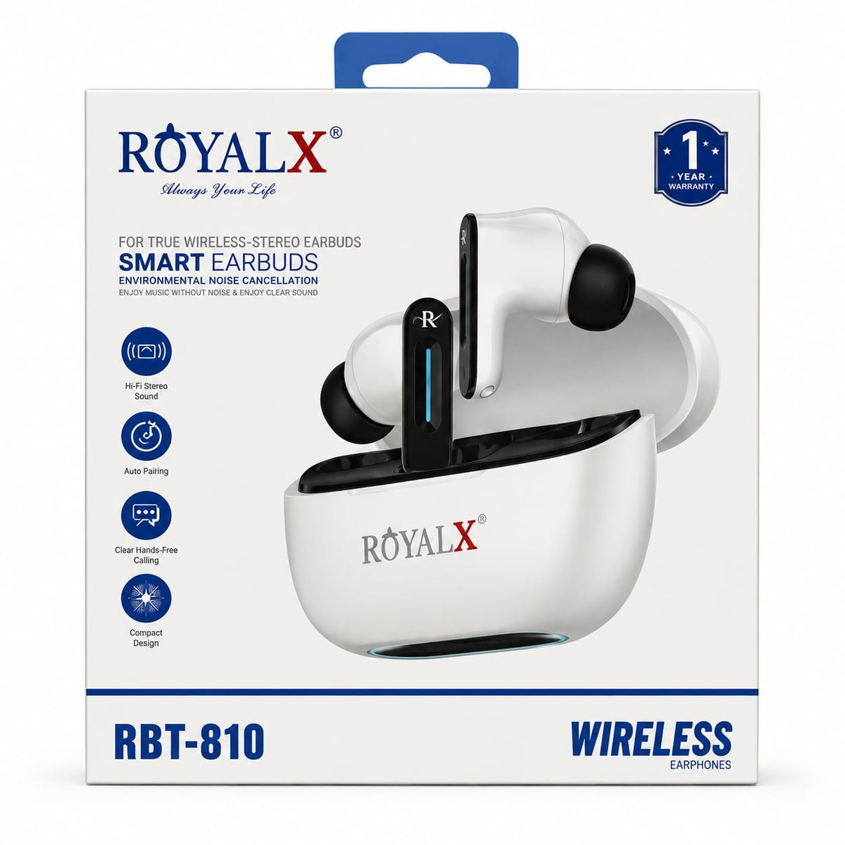 ROYALX RBT-810 Wireless Earbuds