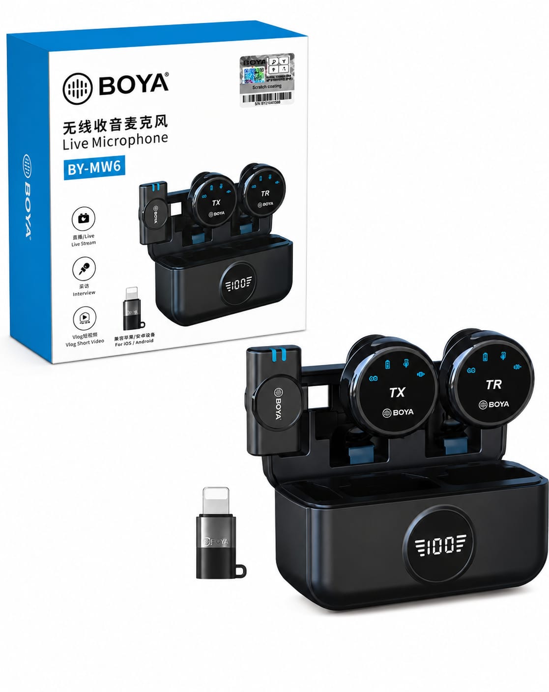 BOYA BY-MW6 Wireless Live Microphone